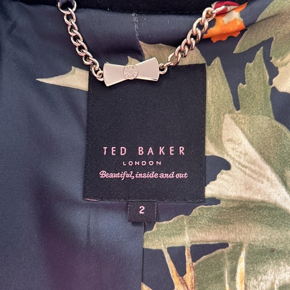 TED BAKER black Coat size 2 - Picture 5 of 8
